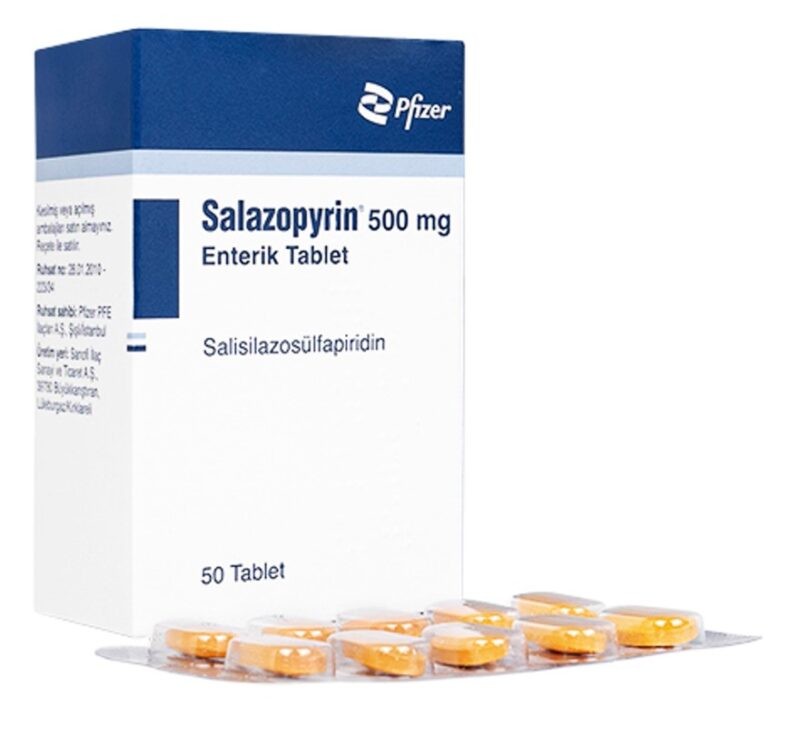 SALAZOPYRIN 500 MG 50 ENTERIK TABLET / САЛАЗОПИРИН  500 мг. 100 таблетки