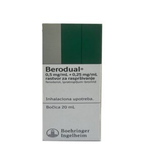 Беродуал 0,5мг/мл + 0,25мг/мл разтвор за инхалации / Berodual solution for inhalation 0.5 mg/ml + 0.25 mg/ml