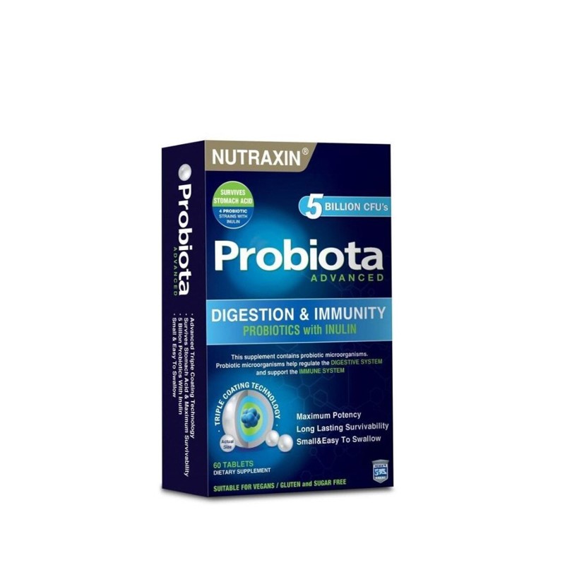 Пробиотик Нутраксин 60 таблетки / Nutraxin Probiota Advanced 60 Tablets