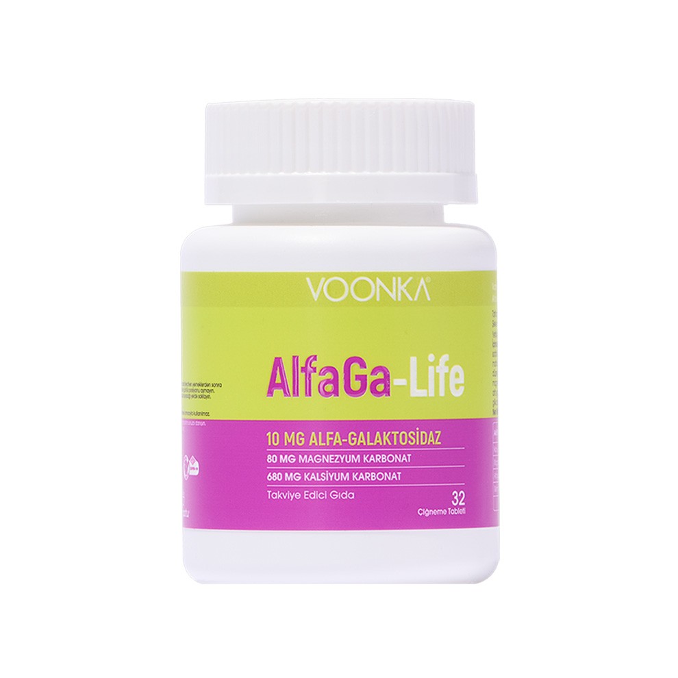 Voonka AlfaGa-Life за добро храносмилане 32 Дъвчащи таблетки