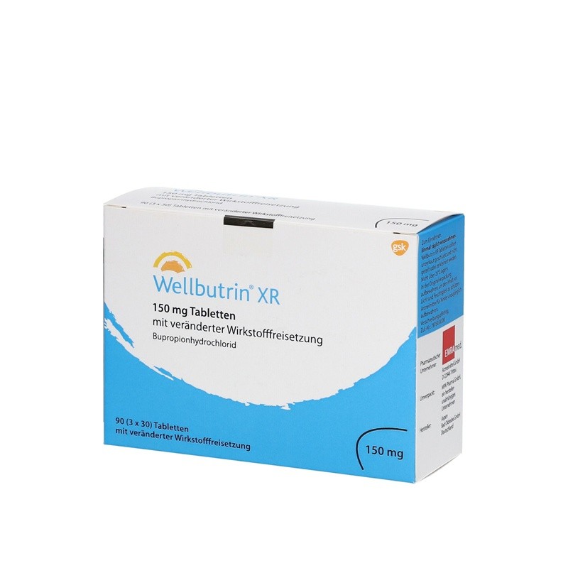 Уелбутрин ХР 150мг 90 таблетки / Wellbutrin Xr 150 mg 90 tabl.